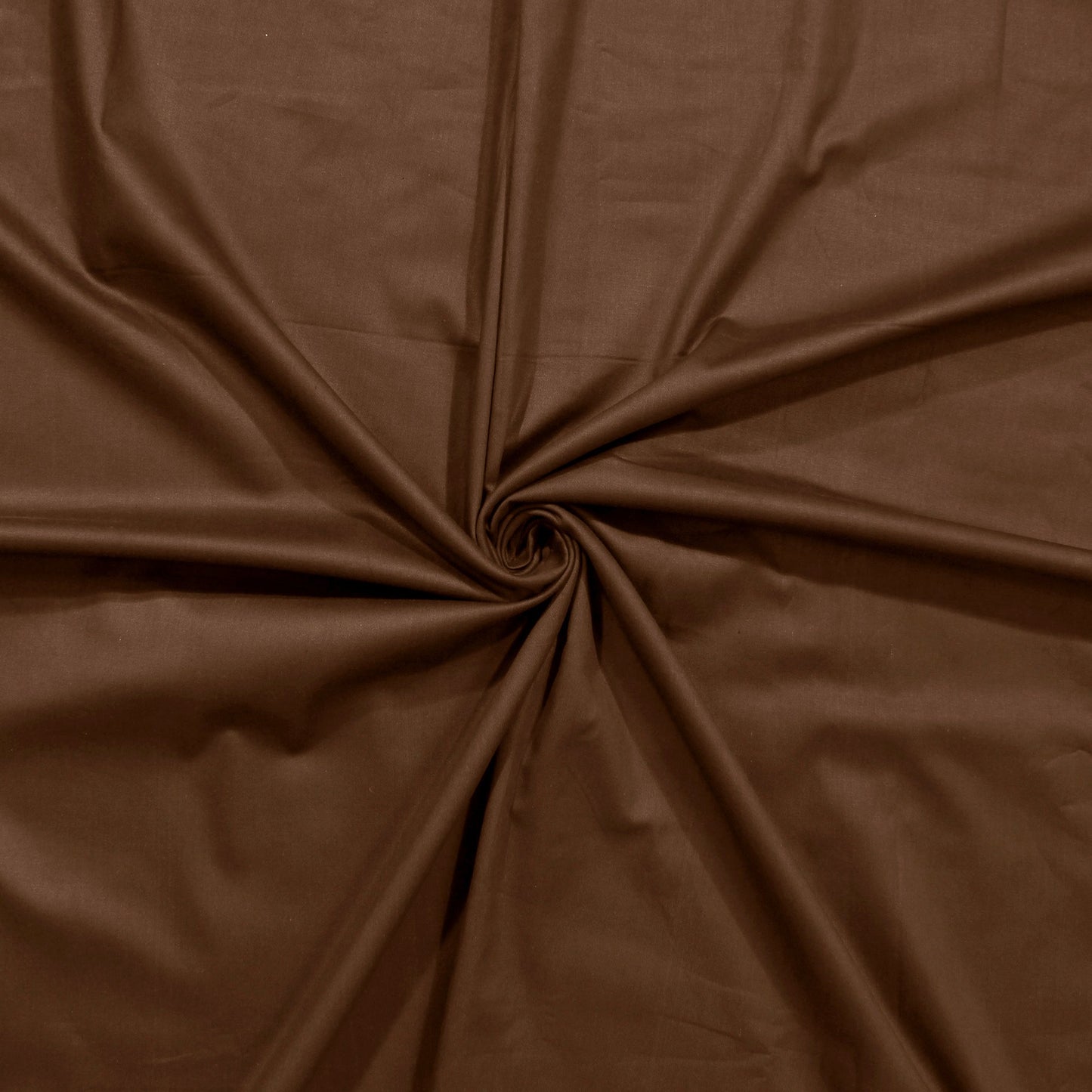 PAVO Tranquil Solid Luxurious King Bedsheet Coco (Brown and Beige)