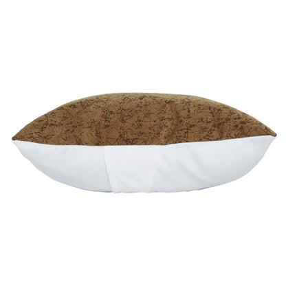 Story@Home Brick Brown Criss Cross Grunge Polyester 6 pcs of Alegra Cushion Covers