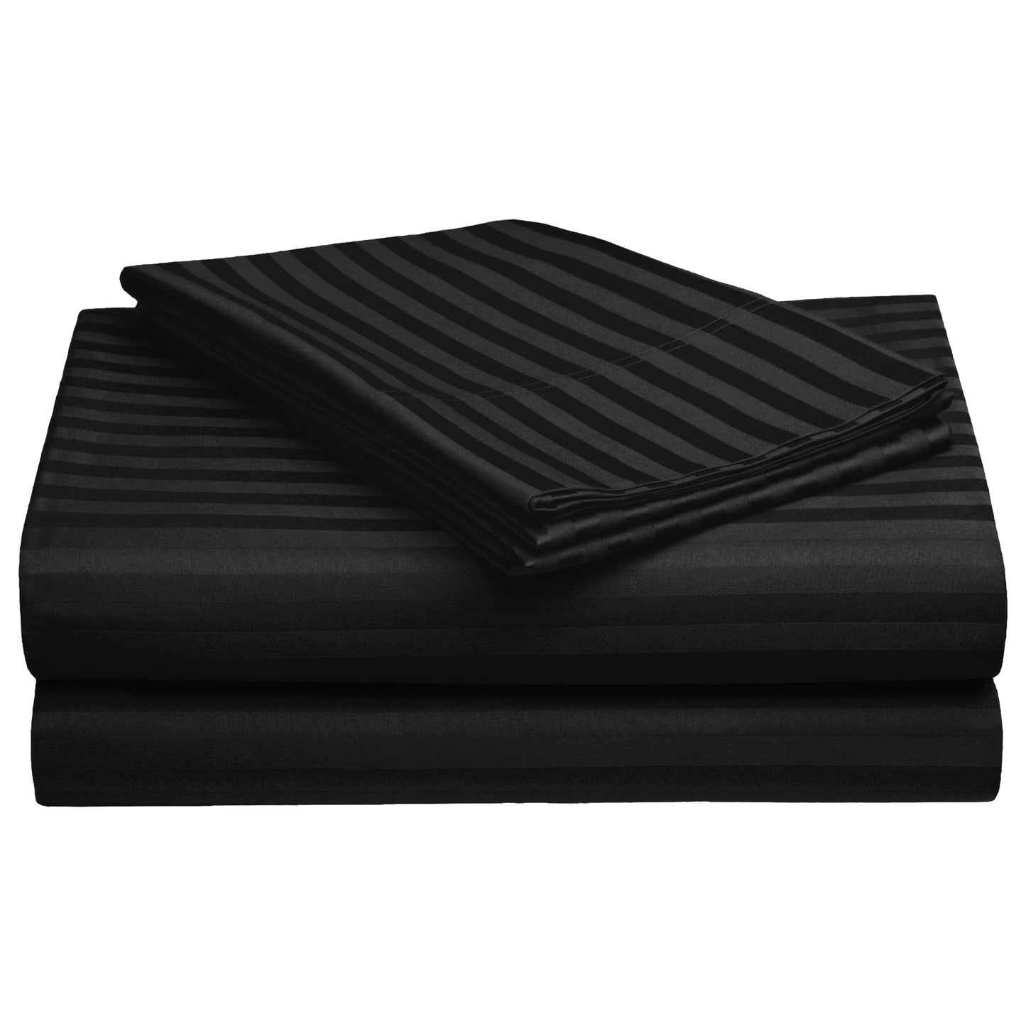 PAVO Tranquil Luxurious Premium Hotel Quality  (Charcoal Black) King size Bedsheet