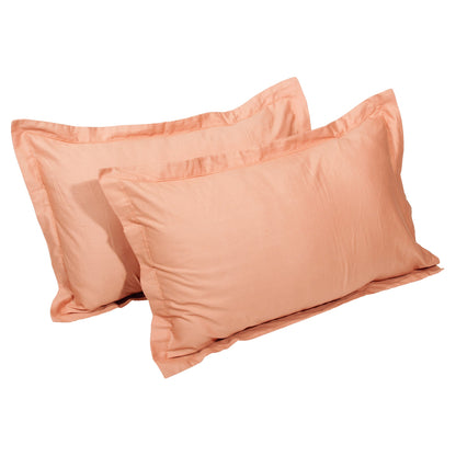 Forever 300 TC Tangy Peach King Size Bedsheet