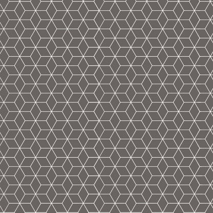 2 Pcs Blackout Foil Grey & Silver Hexagon Window/Door/Long Door Curtains