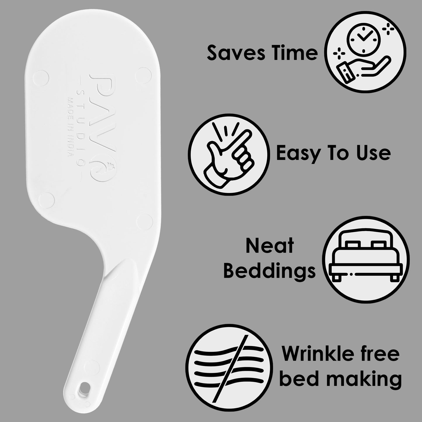 Quick Tucker - Bed Sheet Tucking Tool - White