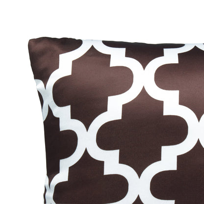 Story@Home Brown Abstract Polyester 5 units of Helio Cushion Covers