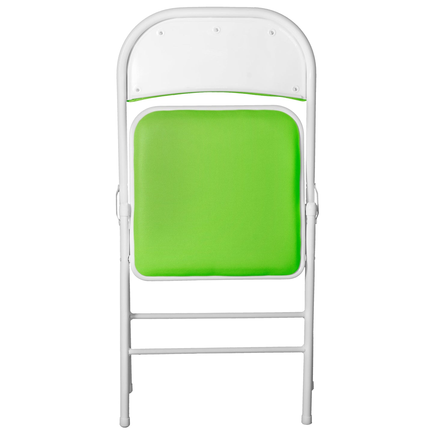 Folding Padded Green Metal Chair