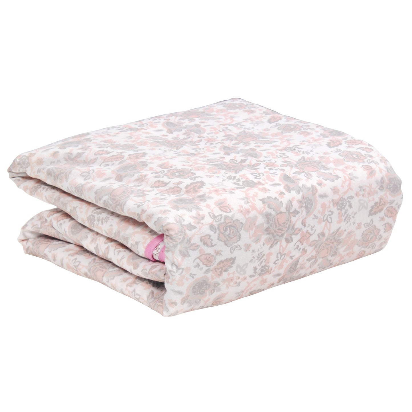 Super Soft Baby Pink & White  Floral Single Dohar