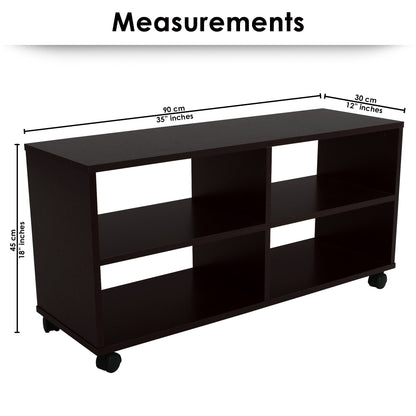 Lazywud TV Unit For Living Room (Dark Wenge)