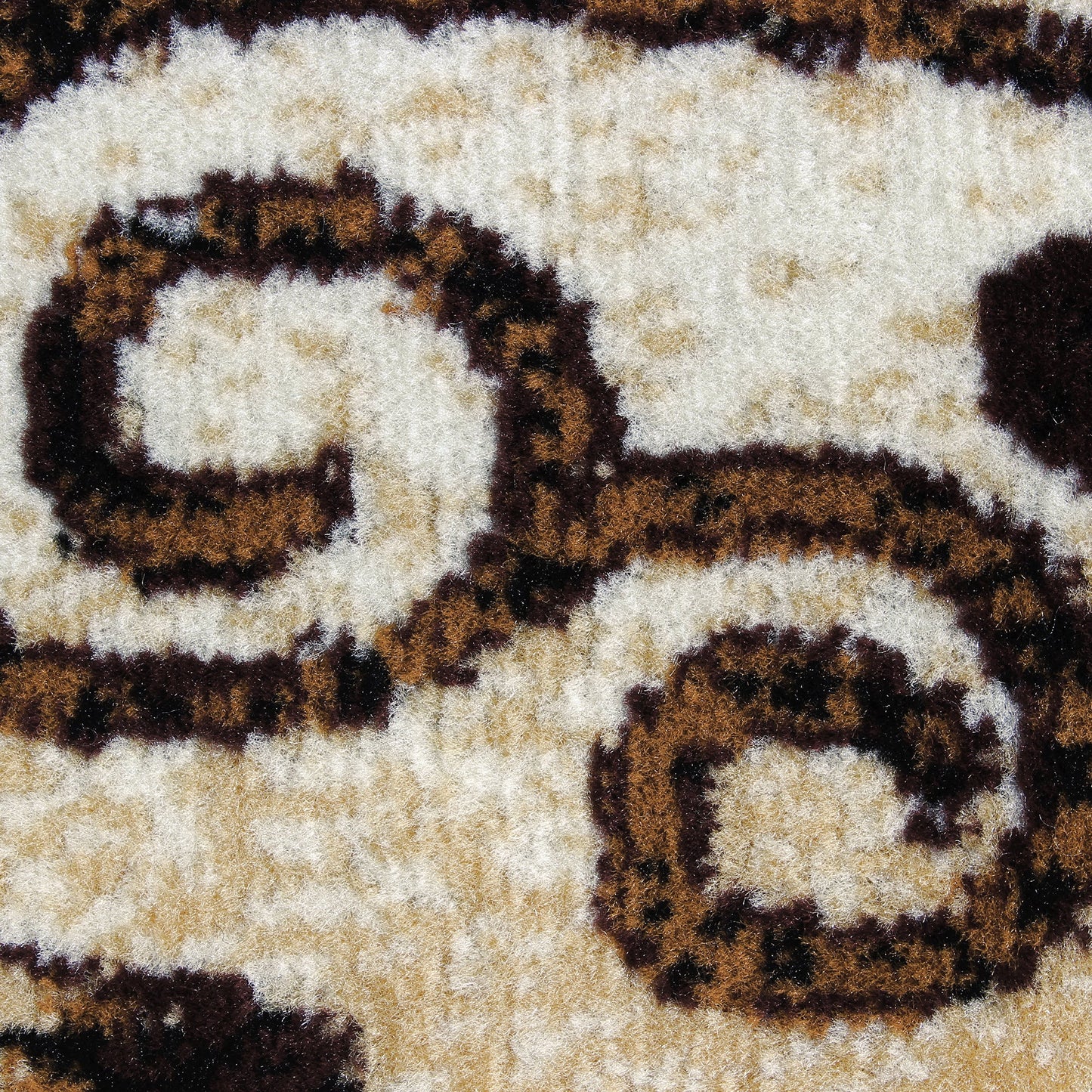 Brown Abstract Rustico Rug/Carpet with Anti Skid Backing