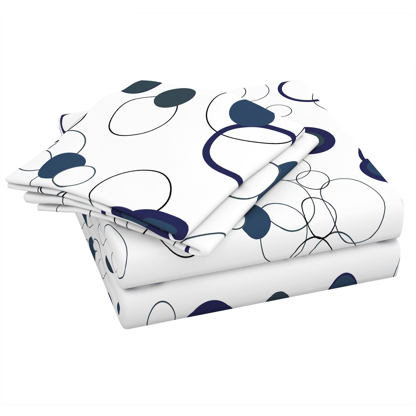 Metro 186 TC Cotton Blue Bedsheet