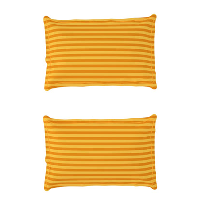 300 TC Mustard 1 King Size Bedsheet With 2 Pillow Cover