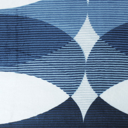 BLANKET LUXE Blue/Grey Single Size Luxe Blanket