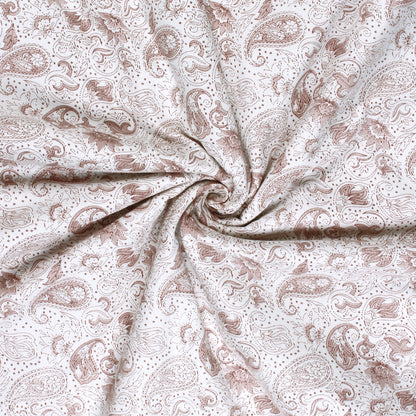 Super Soft Reversible Purple & White Motif Cotton Double Dohar