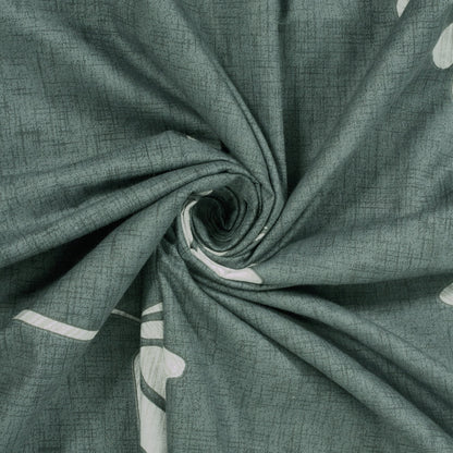 Metro Cotton Double Bedsheets Combo - 186 TC- Grey/Yellow and Grey - Floral