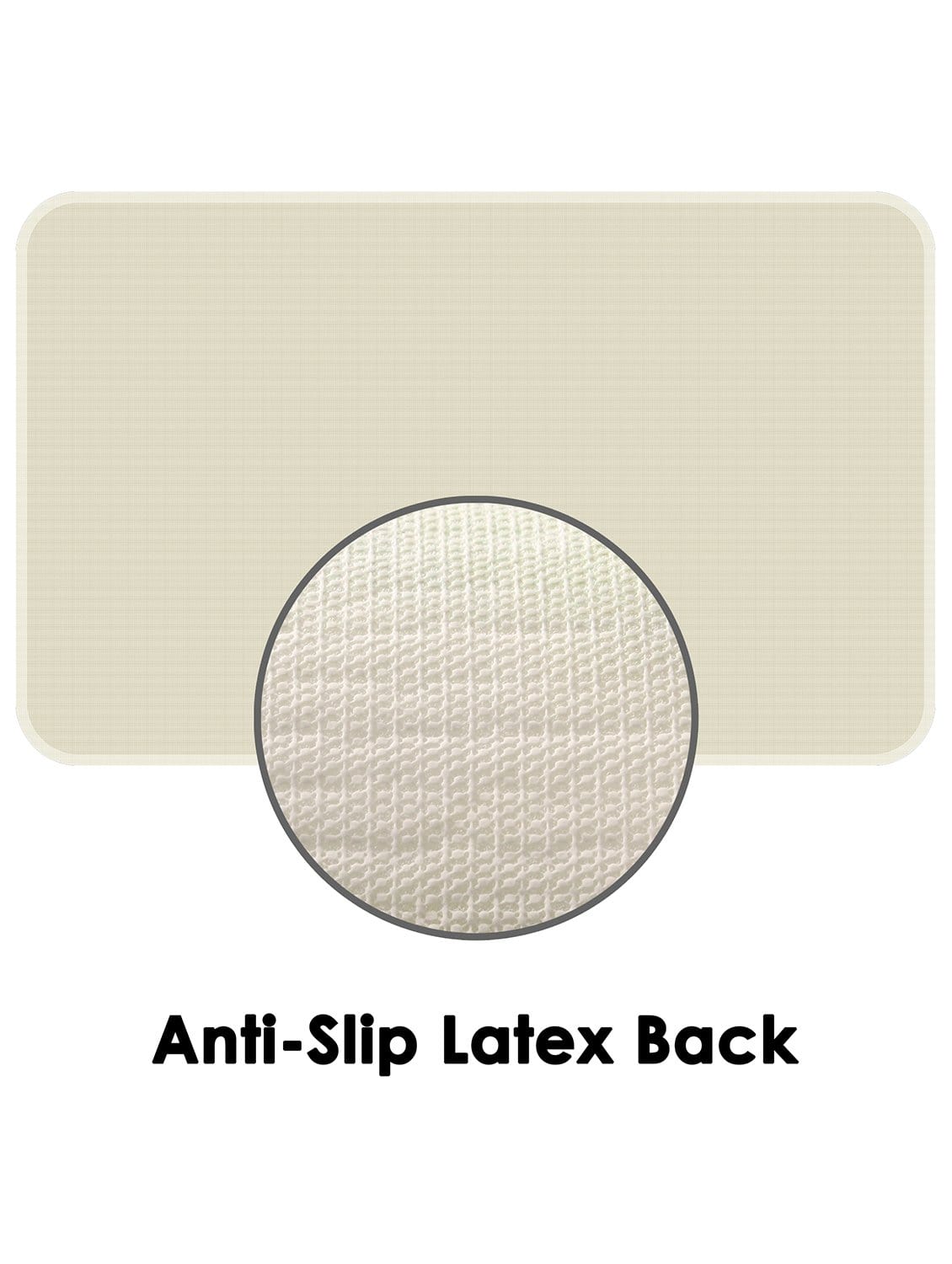 Anti-Skid White Shower Bath Mat for Bathroom