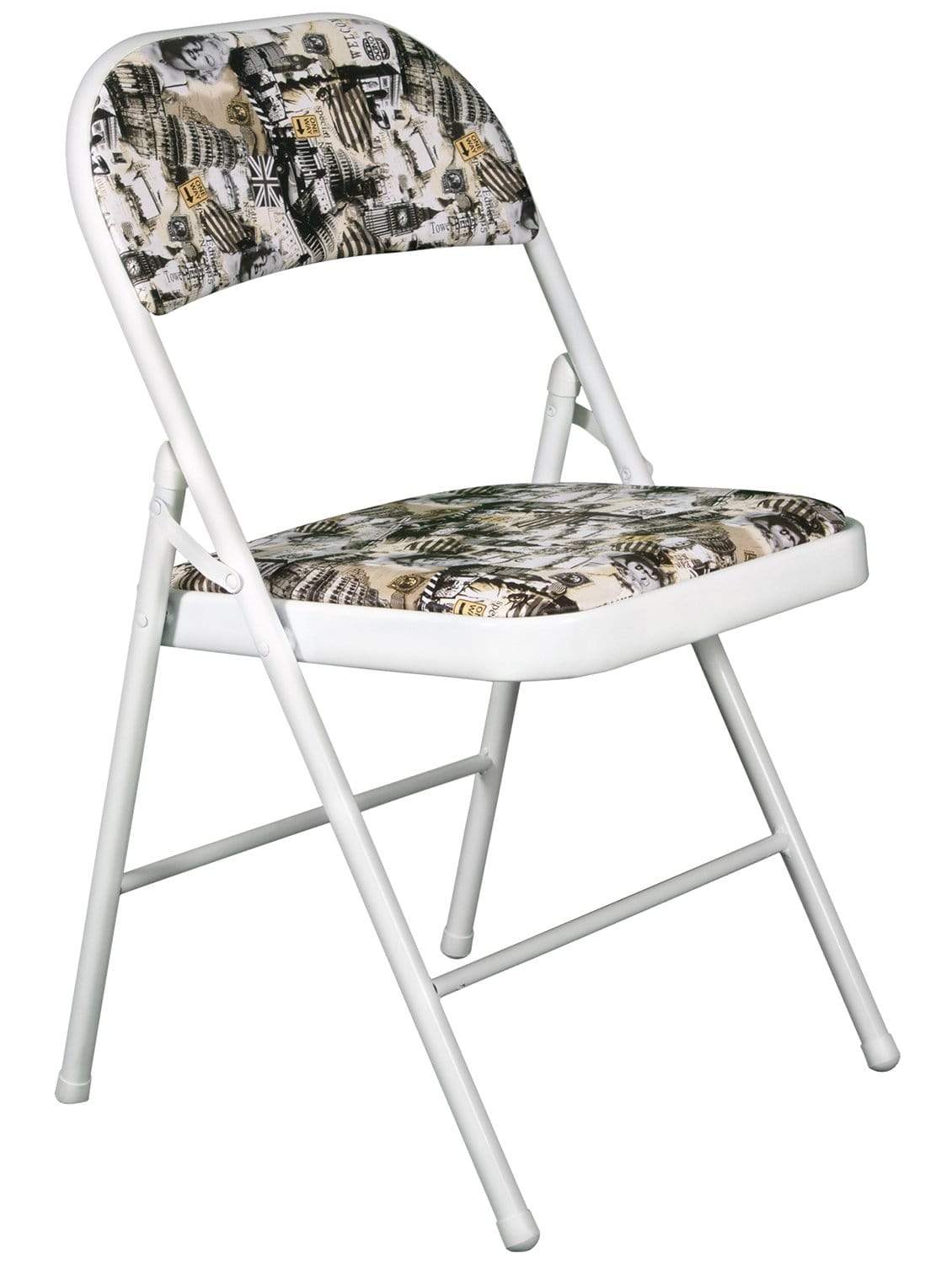 Padded Multicolor Metal Cafe /Kitchen/ Garden and Outdoor Folding Chair