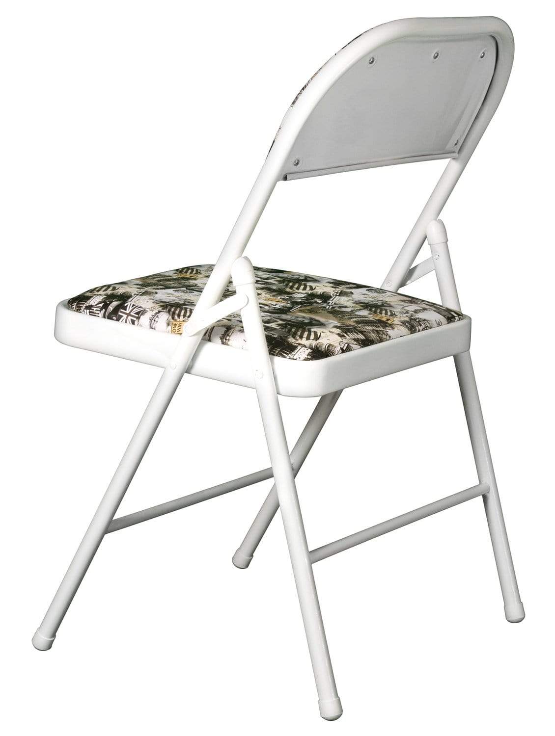 Padded Multicolor Metal Cafe /Kitchen/ Garden and Outdoor Folding Chair