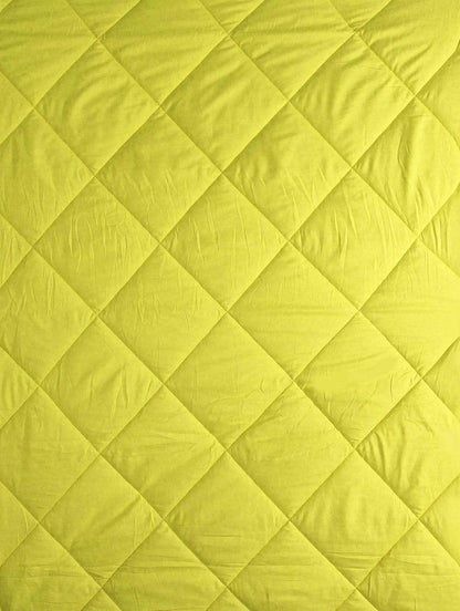 Fusion Soft Yellow & Green Dual Color Comforter Single Size - 150 cm X 225 cm