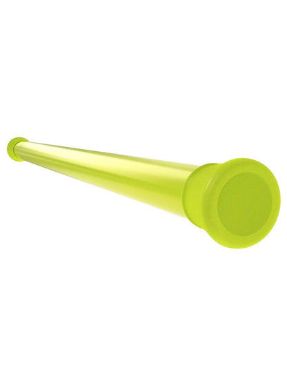 Modern Simple Lightweight Adjustable Extendable Stable Shower rod - Pack of 2 - Neon Green