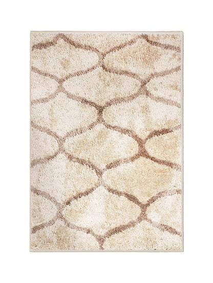 Abstract Pattern Beige Carpet for Living Room & Bedroom