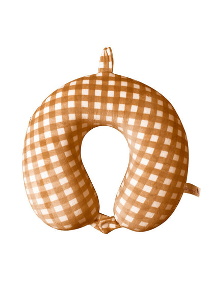 Travel U Shaped Orange Memory Foam Neck Pillow