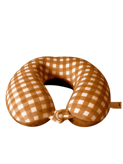 Travel U Shaped Orange Memory Foam Neck Pillow