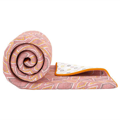 Merlin Pure Cotton Pink & Peach Criss Cross Single Dohar