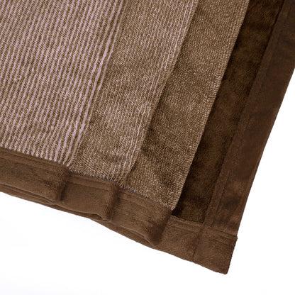 Premium Brown Double Flannel Blanket