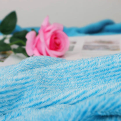 Premium Sky Blue Double Flannel Blanket