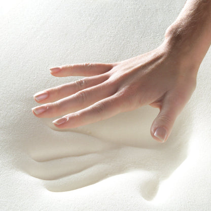 White Circle Pattern Cervical Memory Foam Pillow , 20" X 12.5"