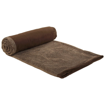 Premium Brown Double Flannel Blanket