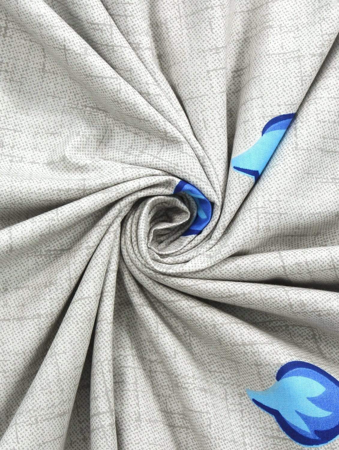 186 TC 100% Cotton 1 Double Bedsheet With 2 Pillow Cover Story@Home