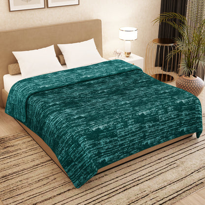 Luxe Blanket 500 GSM Teal Blue Double Size