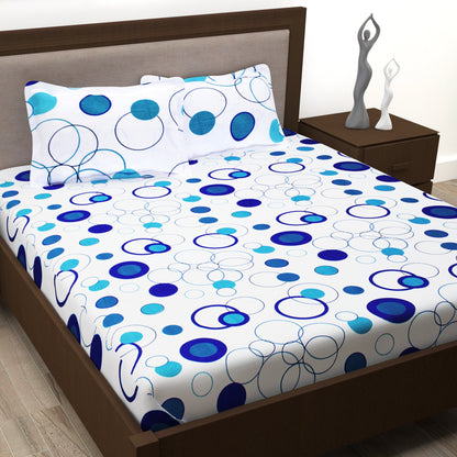 Metro Cotton Double Bedsheets Combo - 186 TC- Mutlicolor - Fancy Mix N Match and Floral