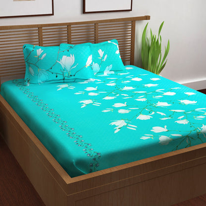 Metro Cotton Double Bedsheets Combo - 186 TC- Mutlicolor - Fancy Mix N Match and Floral