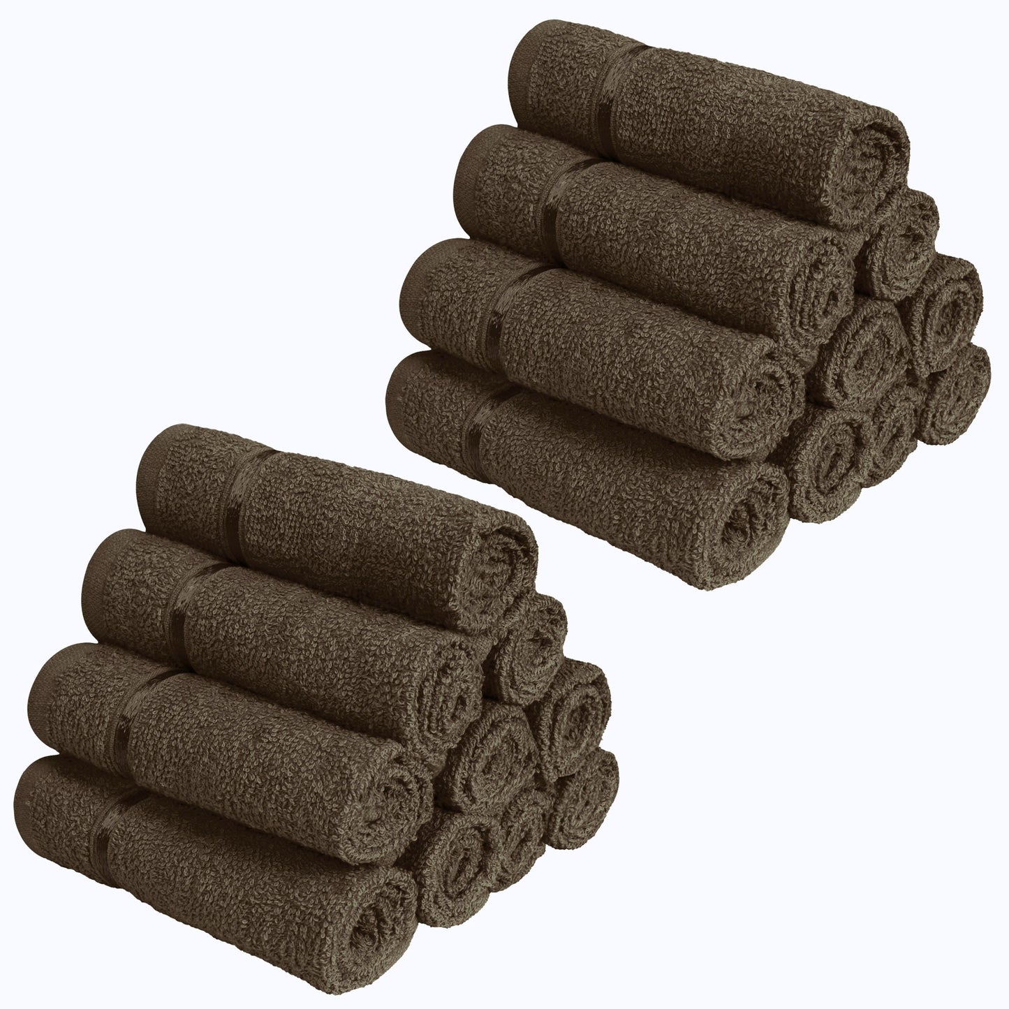 Story@Home 20 Units 100% Cotton Face Towels - Brown