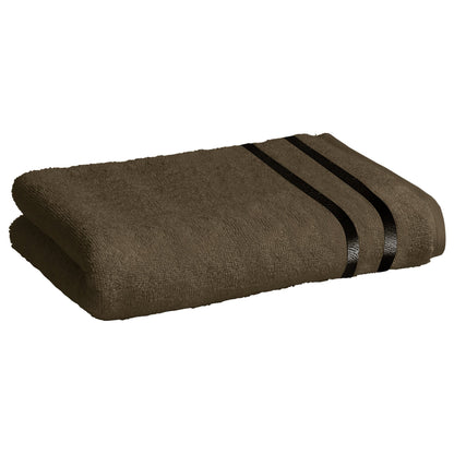 Story@Home 2 Units 100% Cotton Bath Towels - Brown and Lemon Yellow