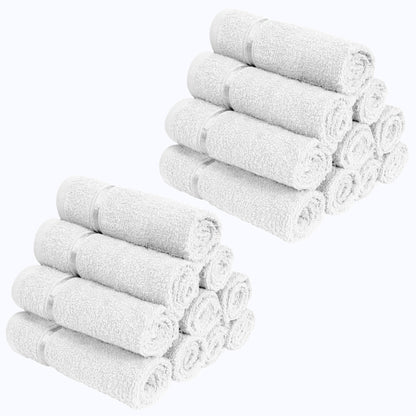 Story@Home 20 Units 100% Cotton Face Towels - Pearl White