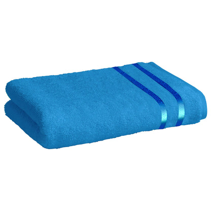 Story@Home 2 Units 100% Cotton Bath Towels - Blue and Lemon Yellow
