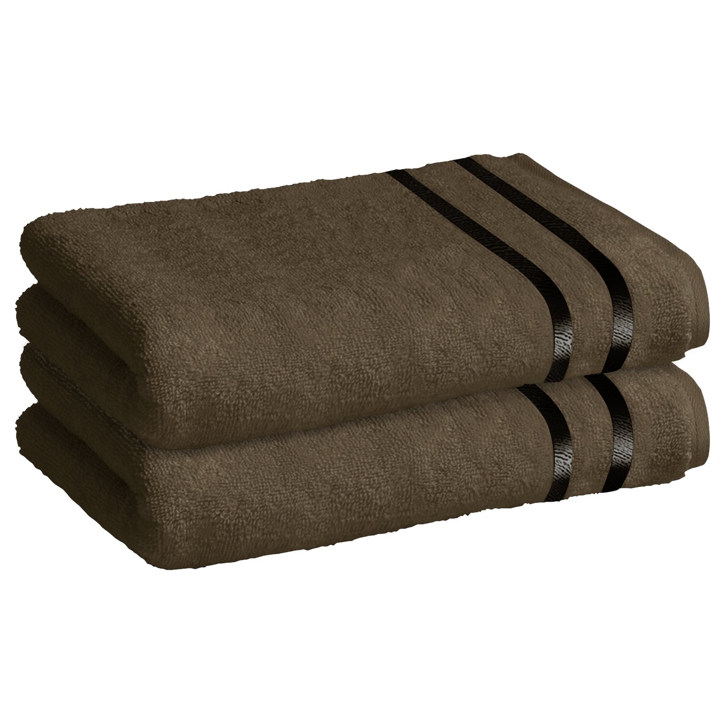 Story@Home 2 Units 100% Cotton Bath Towels - Brown