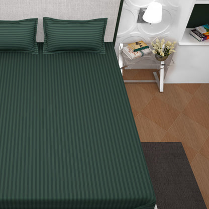 PAVO Tranquil Luxurious Premium Hotel Quality  (Ocean Green) King size Bedsheet