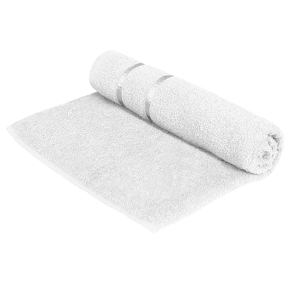 Story@Home 2 Units 100% Cotton Bath Towels - White and Wine Red