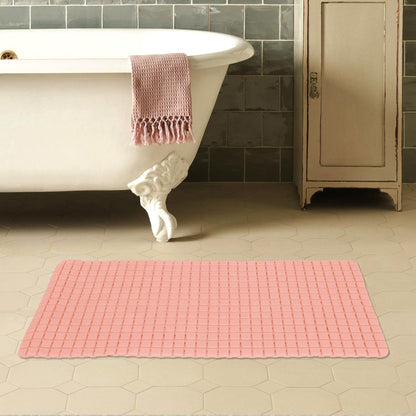 Anti-Skid Light Peach Shower Bath Mat Bathroom