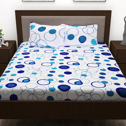 Metro Cotton Double Bedsheets Combo - 186 TC- Mutlicolor - Fancy Mix N Match and Floral