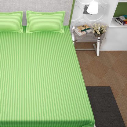 PAVO Tranquil Luxurious Premium Hotel Quality  (Mint Green) King size Bedsheet