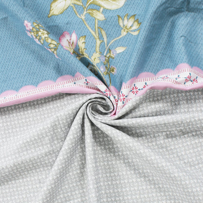 Story@Home 210TC 100% Cotton Floral King size 2 Bedsheet With 4 Pillow Covers