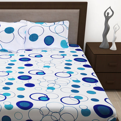 Metro Cotton Double Bedsheets Combo - 186 TC- Mutlicolor - Fancy Mix N Match and Floral