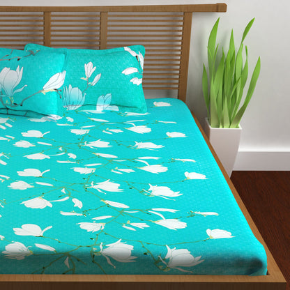 Metro Cotton Double Bedsheets Combo - 186 TC- Mutlicolor - Fancy Mix N Match and Floral