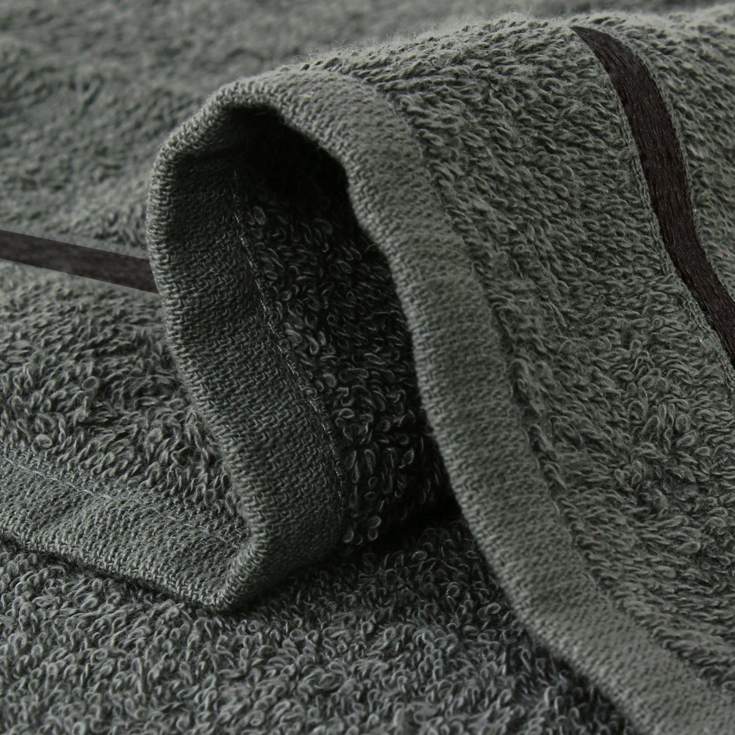 Story@Home 2 Units 100% Cotton Bath Towels - Blue and Charcoal Grey