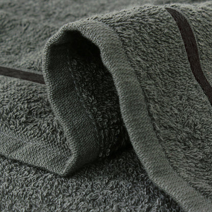 Story@Home 2 Units 100% Cotton Bath Towels - Brown and Charcoal Grey