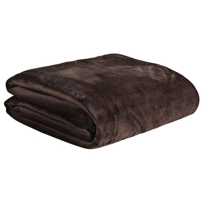 Premium Brown Double Flannel Blanket