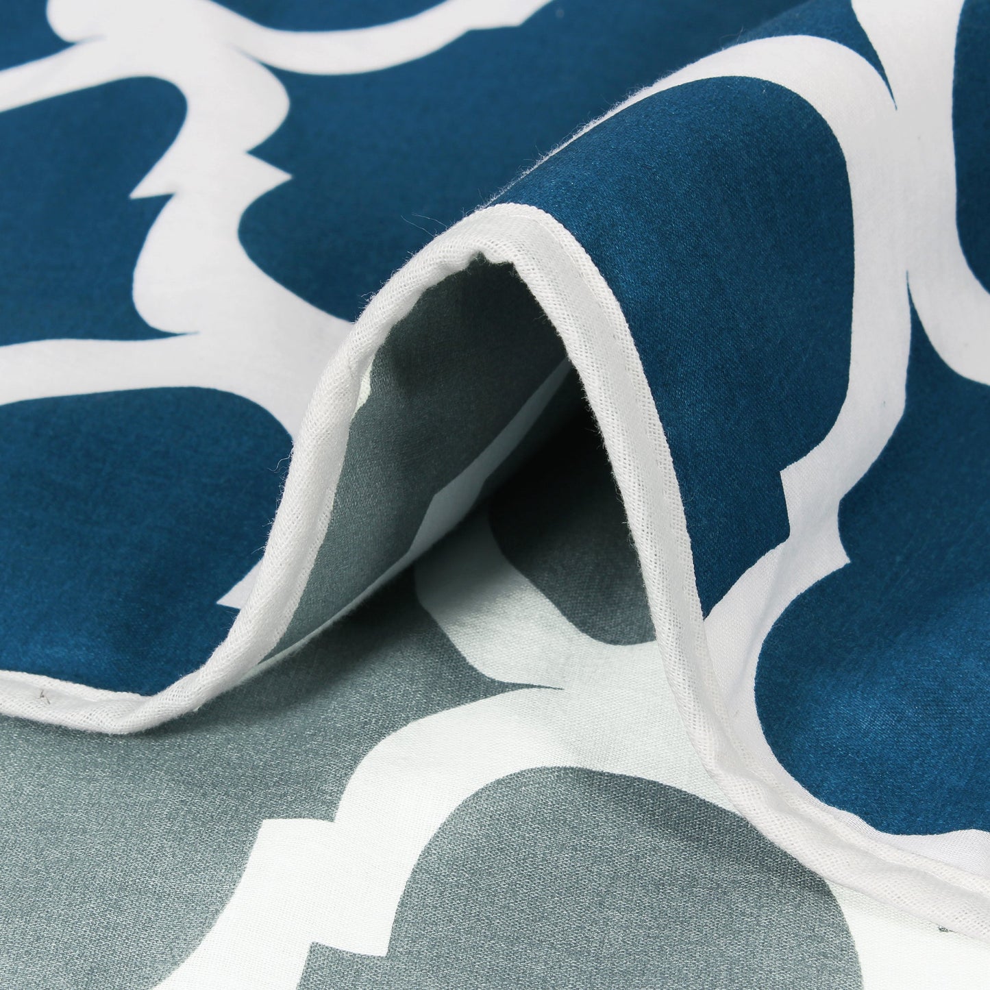 Super Soft Camric Cotton Blue Grey Abstract - Double Dohar